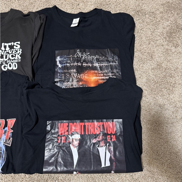 Men’s SMALL T-Shirt Bundle Lot (Ice Cube, 21 Savage, Metro Boomin and Future) - Picture 2 of 7